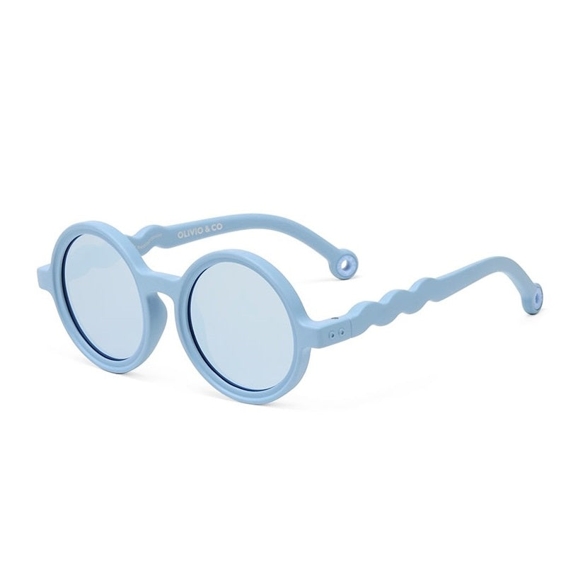 Olivio & Co Round Sunglasses Kids Classic Olivio Glacier Blue