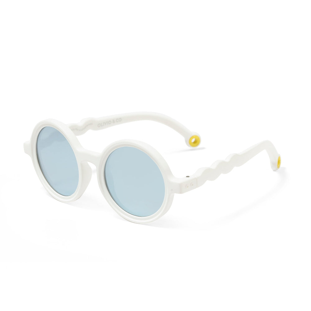 Olivio & Co Round Sunglasses Kids Classic Olivio Shark White
