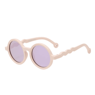Olivio & Co Round Sunglasses Kids Classic Olivio Shell Pink