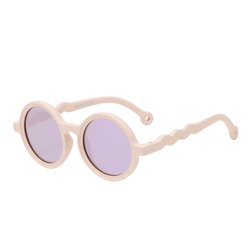 Olivio & Co Round Sunglasses Kids Classic Olivio Shell Pink