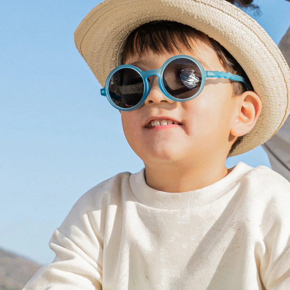 Olivio & Co Round Sunglasses Kids Coral Reef Reef Blue