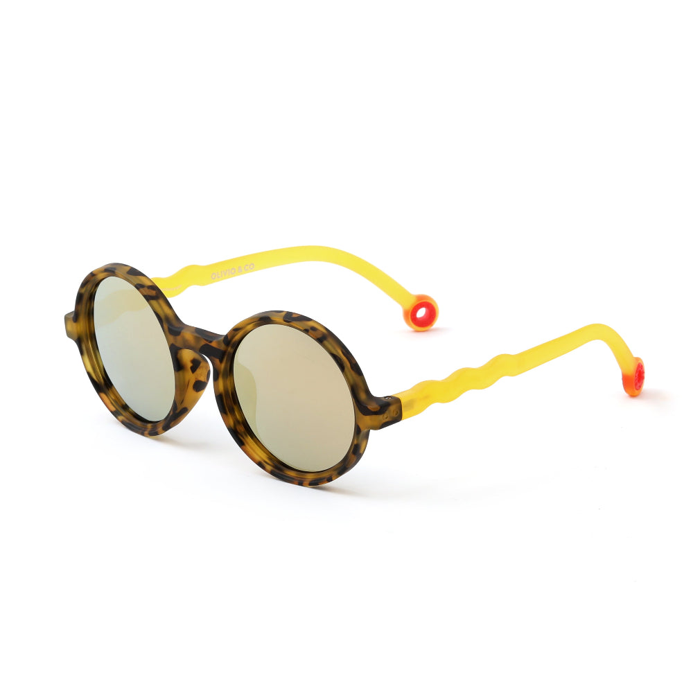 Olivio & Co Round Sunglasses Kids/Junior Classic Olivio Tortoiseshell
