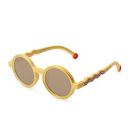 Olivio & Co Round Sunglasses Kids/Junior Classic Olivio Medallion Gold