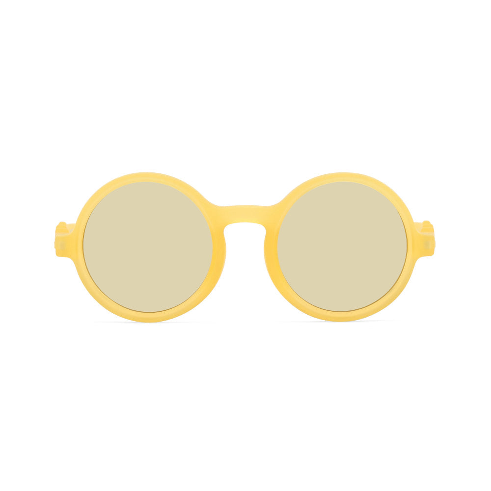 Olivio & Co kids round sunglasses, yellow plastic frame with Van Gogh styling