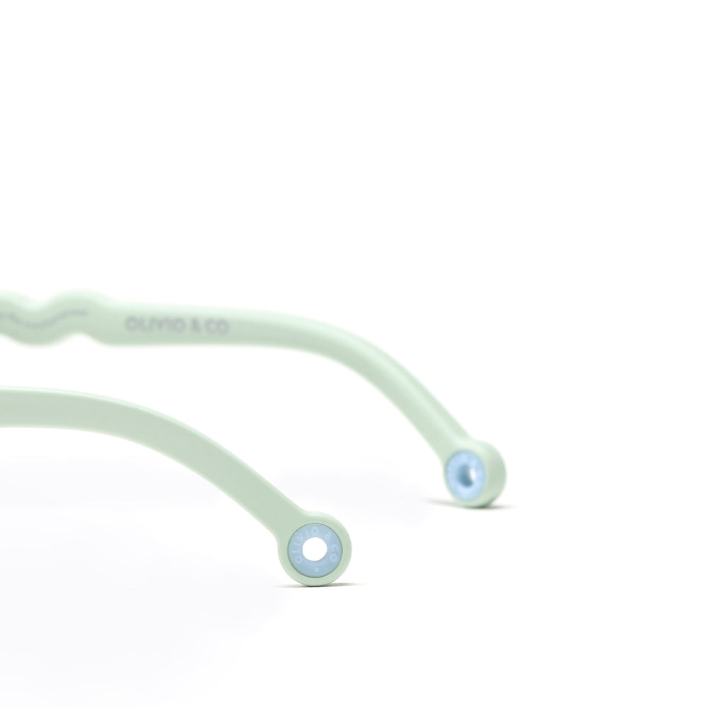 Olivio & Co Round Sunglasses Kids/Junior Natural Light Green