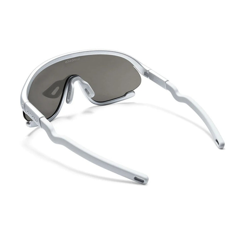 Olivio & Co Sport Sunglasses Junior+ Full-Rim Space Sivler