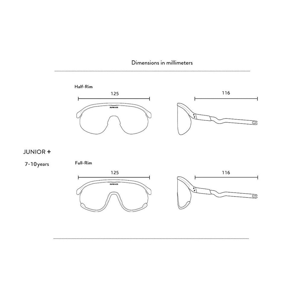 Olivio & Co Sport Sunglasses Junior+ Half-Rim Flamingo Pink