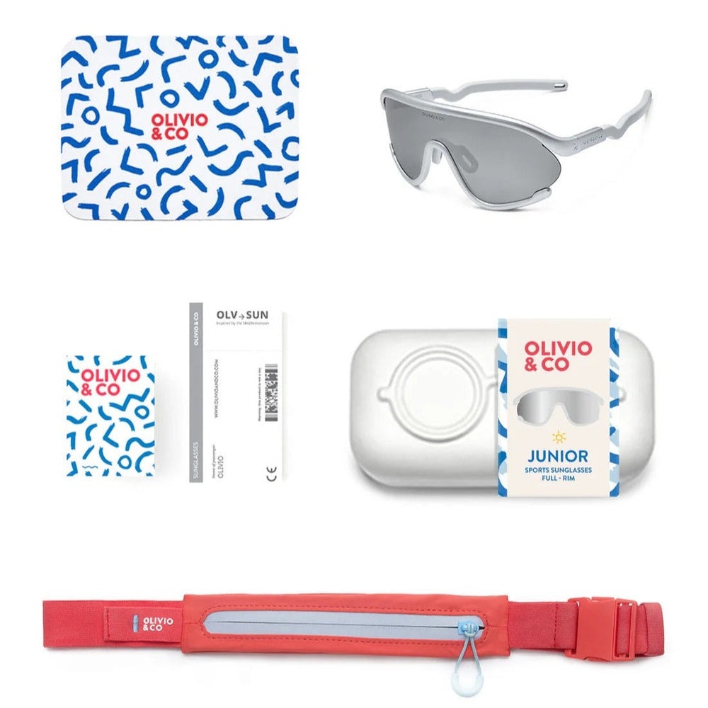 Olivio & Co Sport Sunglasses Kids/Junior Full-Rim Space Silver