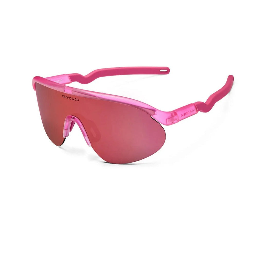 Olivio & Co Sport Sunglasses Kids/Junior Half-Rim Flamingo Pink