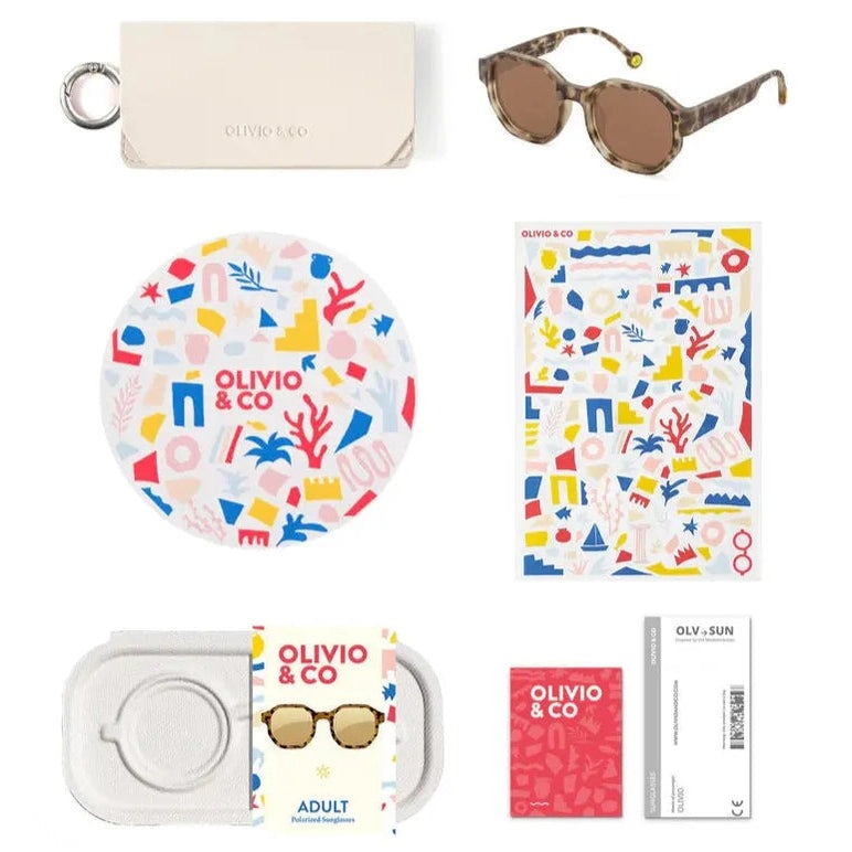 Olivio & Co Square Sunglasses Adult Creative Edition D Tortoiseshell