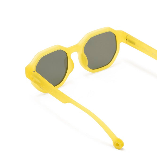 Olivio & Co junior square sunglasses Creative Edition D Sunshine Yellow with dark lenses