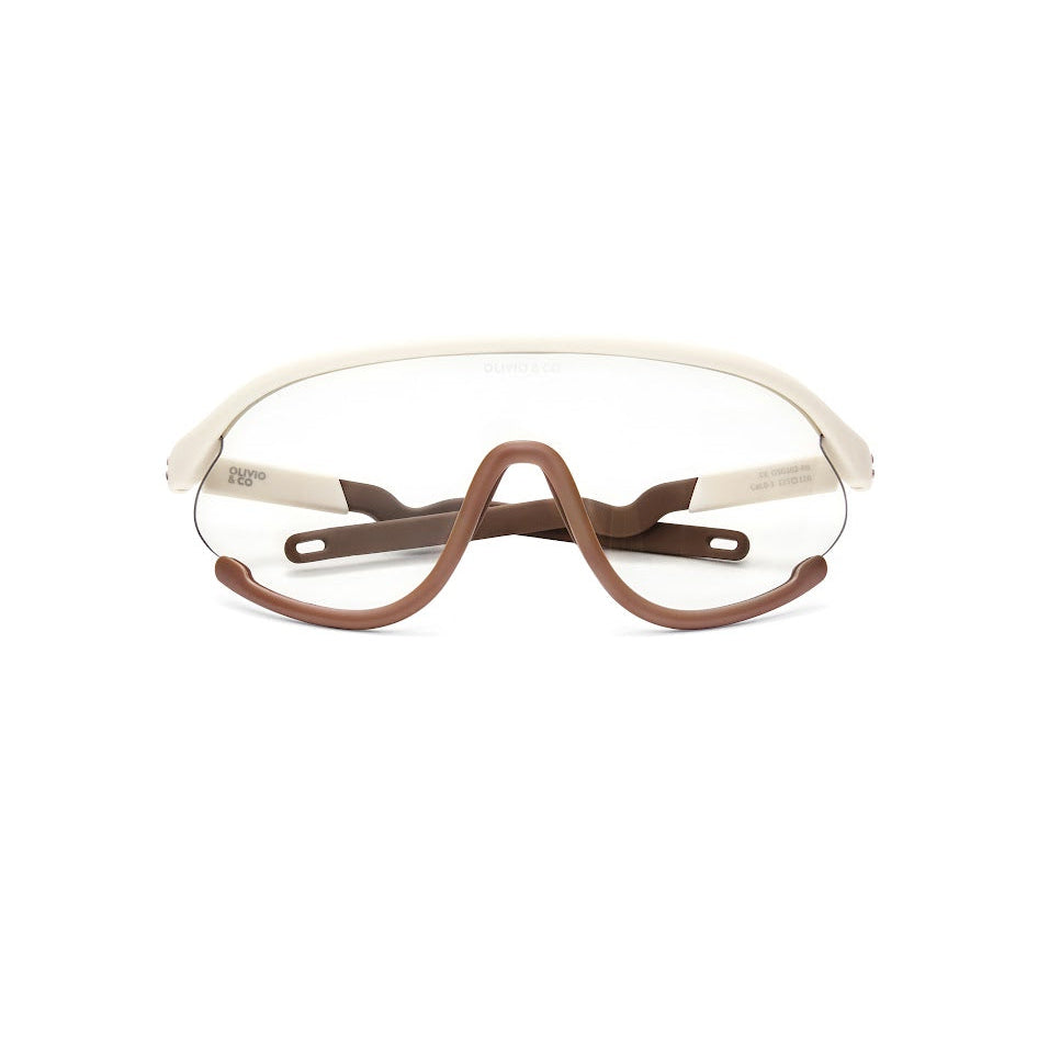 Olivio & Co Sport Sunglasses Full-Rim Retro Brown straight front view