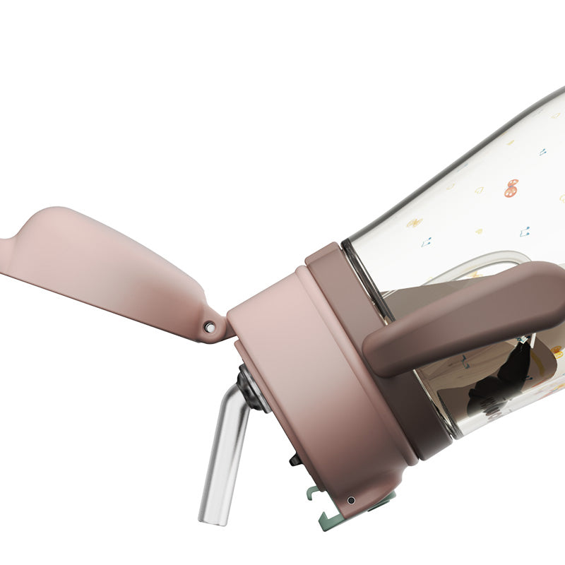 Oudon Tritan Water Bottle With Training Grip 380 ml Pink