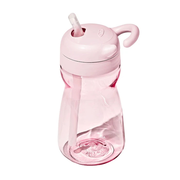 OXO Tot Adventure water bottle 12 oz pink sippy cup with straw and handle for toddlers