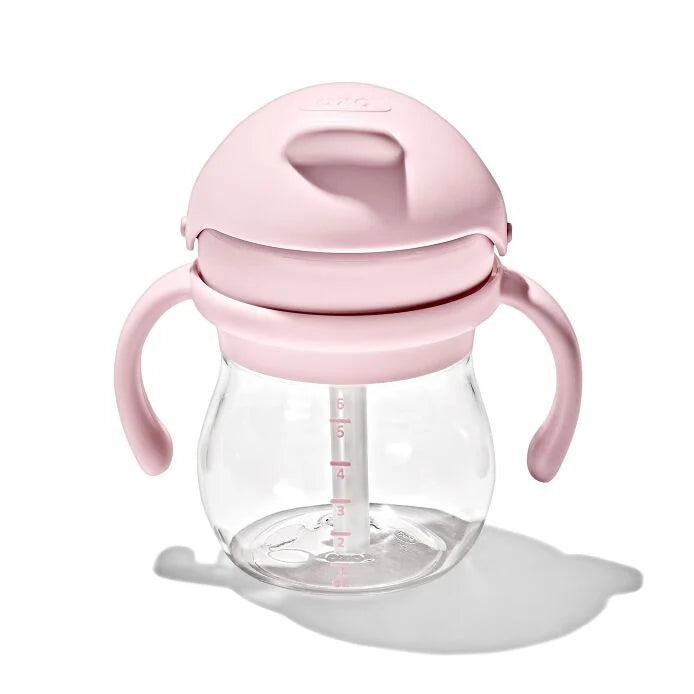 Sippy cup OXO Tot Transitions 6 oz with removable pink handles