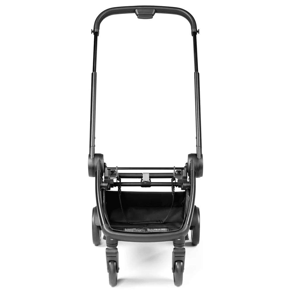 Peg Perego City Loop Stroller Chassis with tall curved handle and four wheels, ready for seat.
