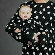 Petit Lem Ghosts Glow In The Dark Print On Black Sleeper