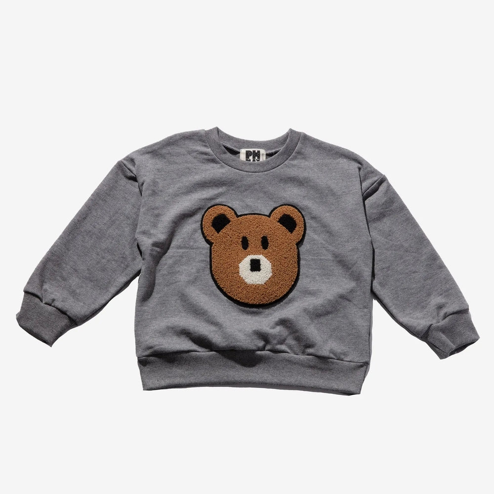 Petite Hailey Bear Sweatshirts Gray