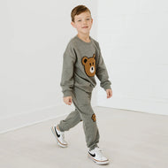 Petite Hailey Bear Sweatshirts Gray