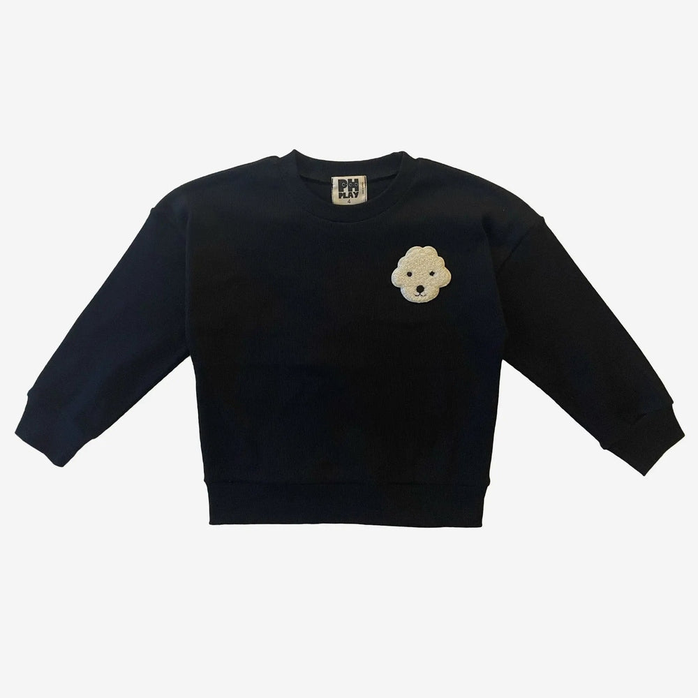 Petite Hailey Happy Sweatshirts Black