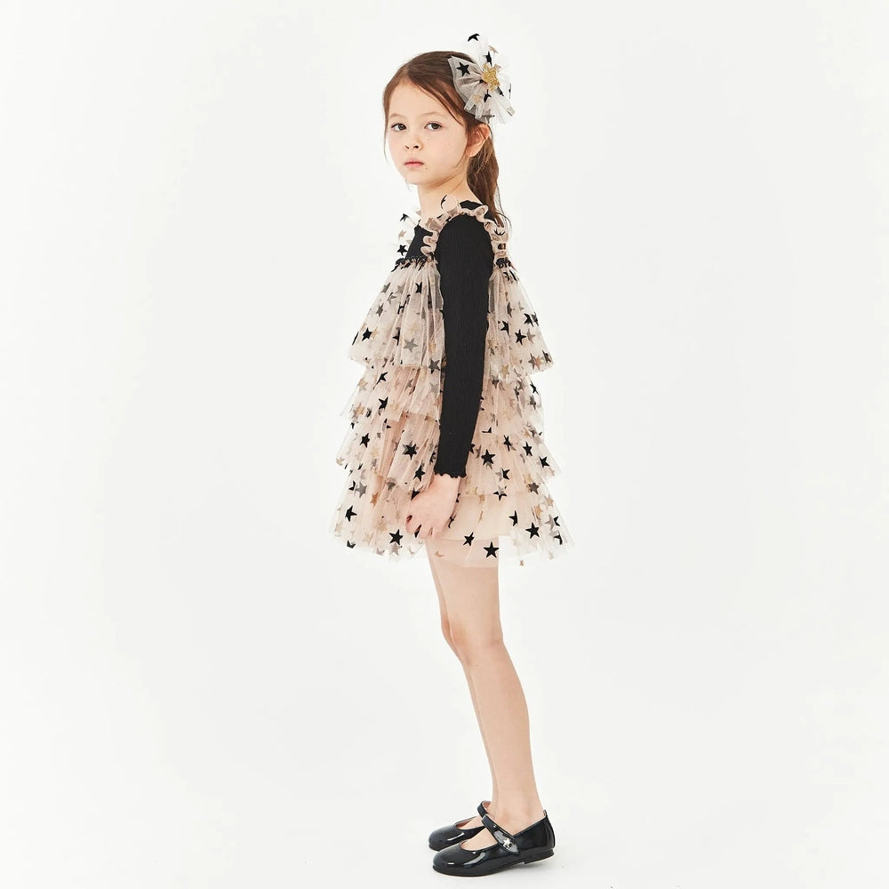 Petite Hailey Layered Ls Tutu Black Star