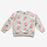 Petite Hailey Strawberry Print Sweatshirt