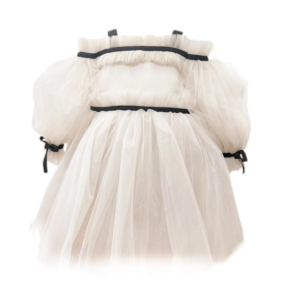 Petite Maison Kids Coco Caramel Tulle Dress