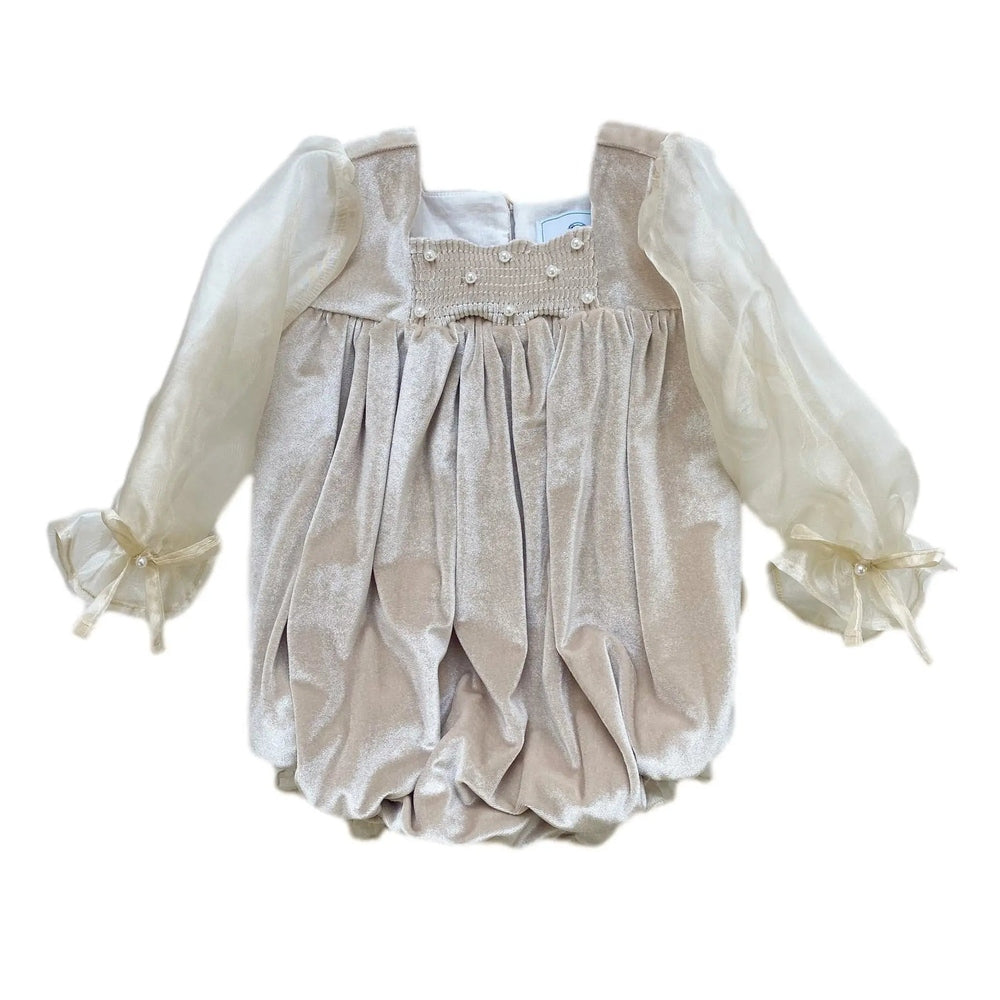 Petite Maison Kids Helena Velour Romper
