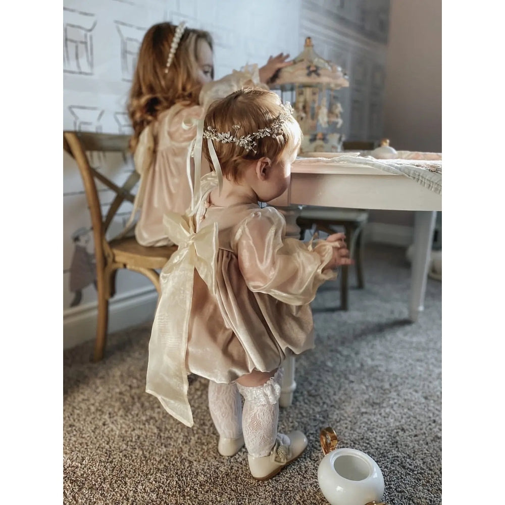 Petite Maison Kids Helena Velour Romper