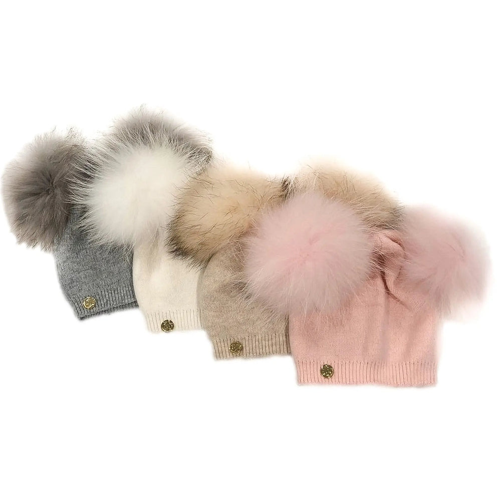 Petite Maison Kids Nikita Double Pom Angora Hat