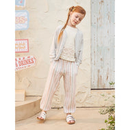 Petite Revery Balloon Pants - Caramel Stripes