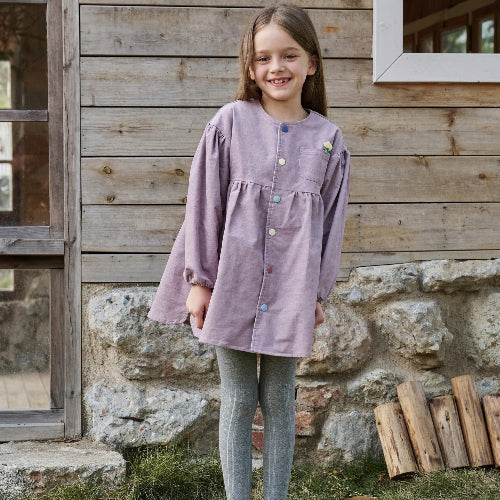 Petite Revery Corduroy Dress Lilac Blush