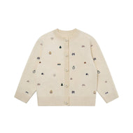 Petite Revery Cotton Knit Cardigan Mini Camp Revery