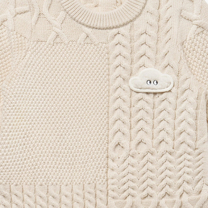 Petite Revery Cotton Knit Dress Cloud