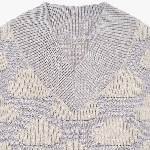 Petite Revery Cotton Knit Sweater Lilac Blush