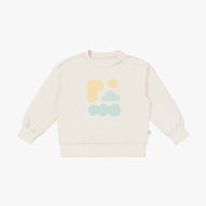 Petite Revery French Terry Drop Shoulder Long Sleeve Sweatshirt Jet Stream