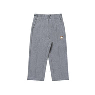 Petite Revery French Terry Wide Leg Pants Slate Grey