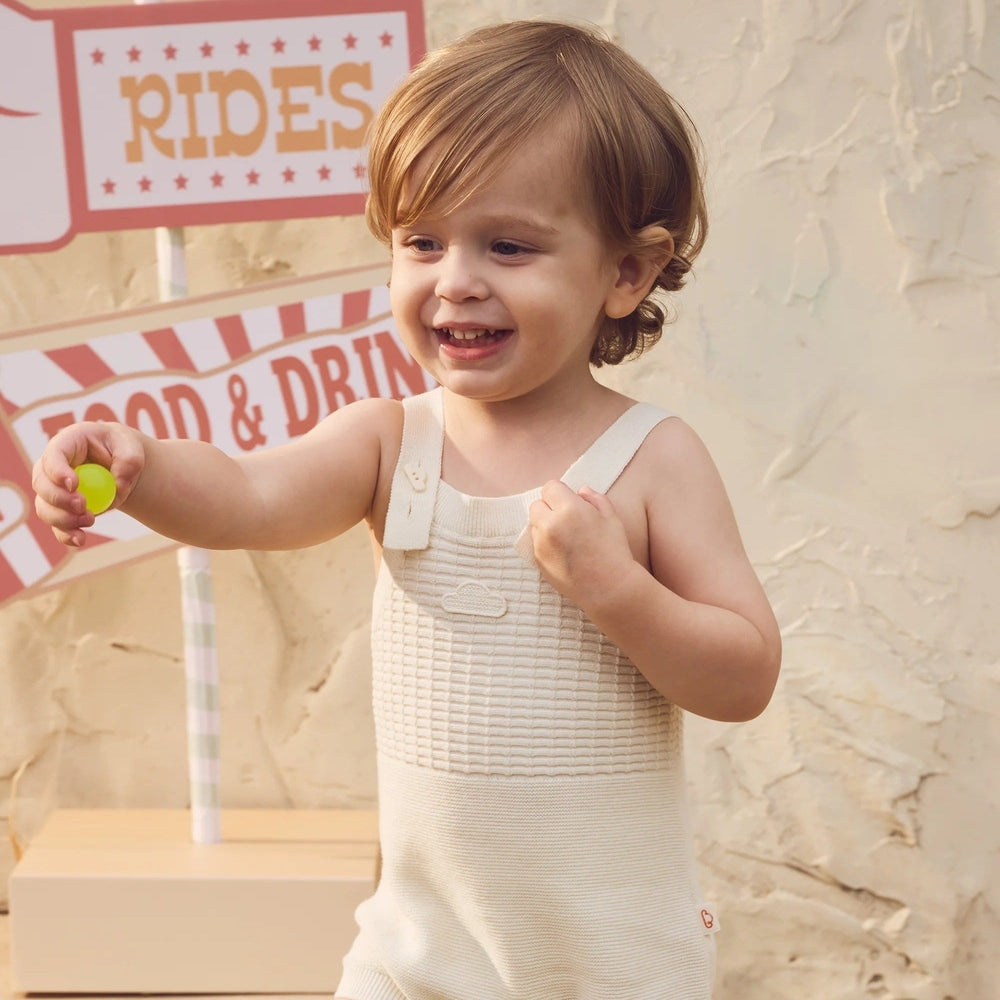 Petite Revery Knit Onesie - Jet Stream