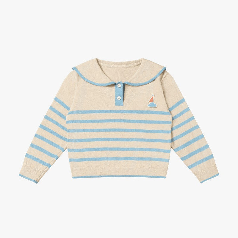 Petite Revery Knit Sweater Seastripes
