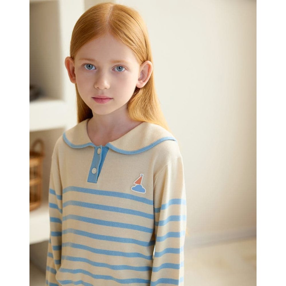 Petite Revery Knit Sweater Seastripes