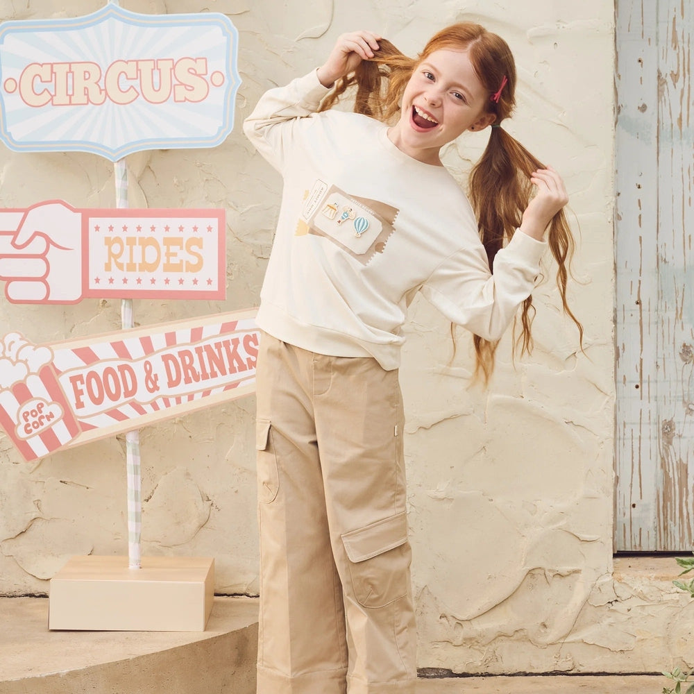 Petite Revery Long Sleeve Sweatshirt - Jet Stream