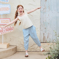 Petite Revery Pants - Chambray Denim