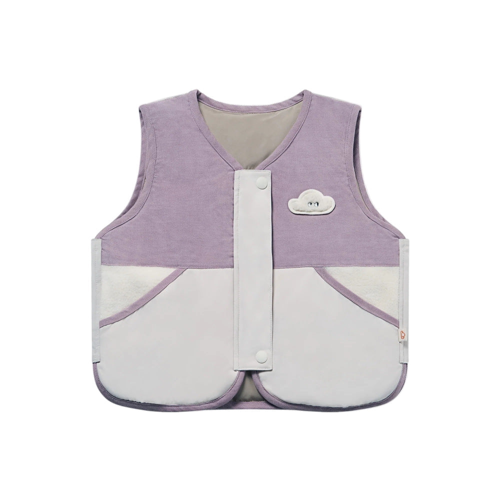Petite Revery Polyester Down Vest Cloud