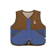 Petite Revery Polyester Down Vest Deep Sea Blue