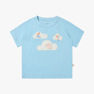 Petite Revery Quick Dry Cooling Cotton Raglan Short Sleeve Tee Forget-Me-Not