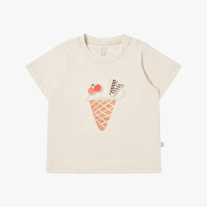 Petite Revery Quick Dry Cooling Cotton Short Sleeve Tee Jet Stream