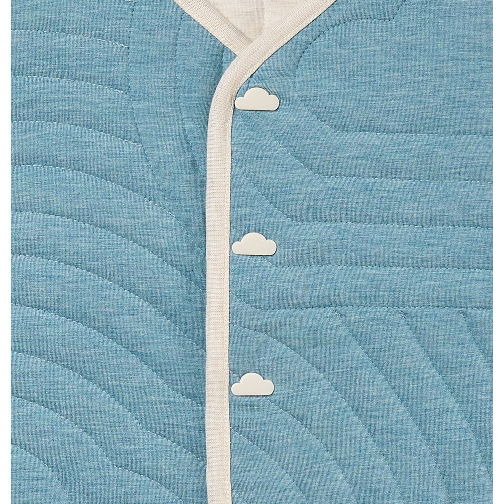 Petite Revery Quilted Reversible Vest Nimbus Cloud