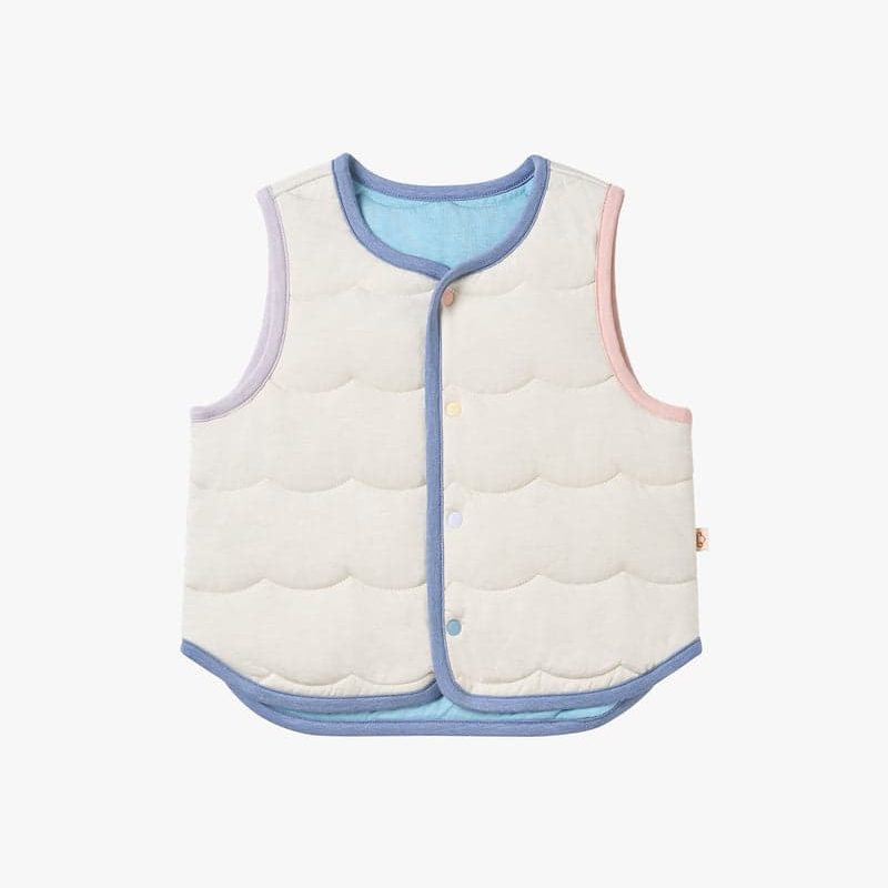Petite Revery Quilted Sea Vest Jet Stream