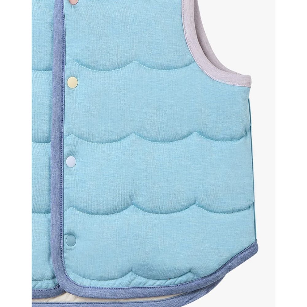 Petite Revery Quilted Sea Vest Jet Stream