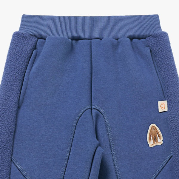 Petite Revery Recycled Fleece Kids Pants Deep Sea Blue